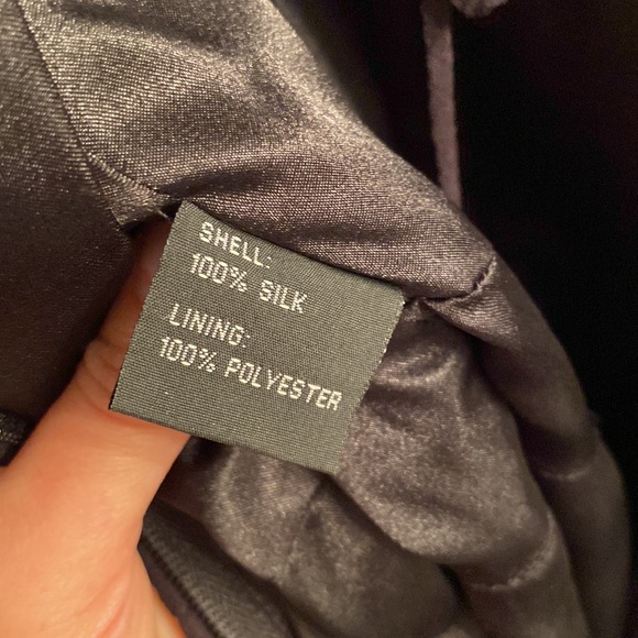 Rickie freeman Teri jon silk cocktail dress in black - Picture 5 of 5